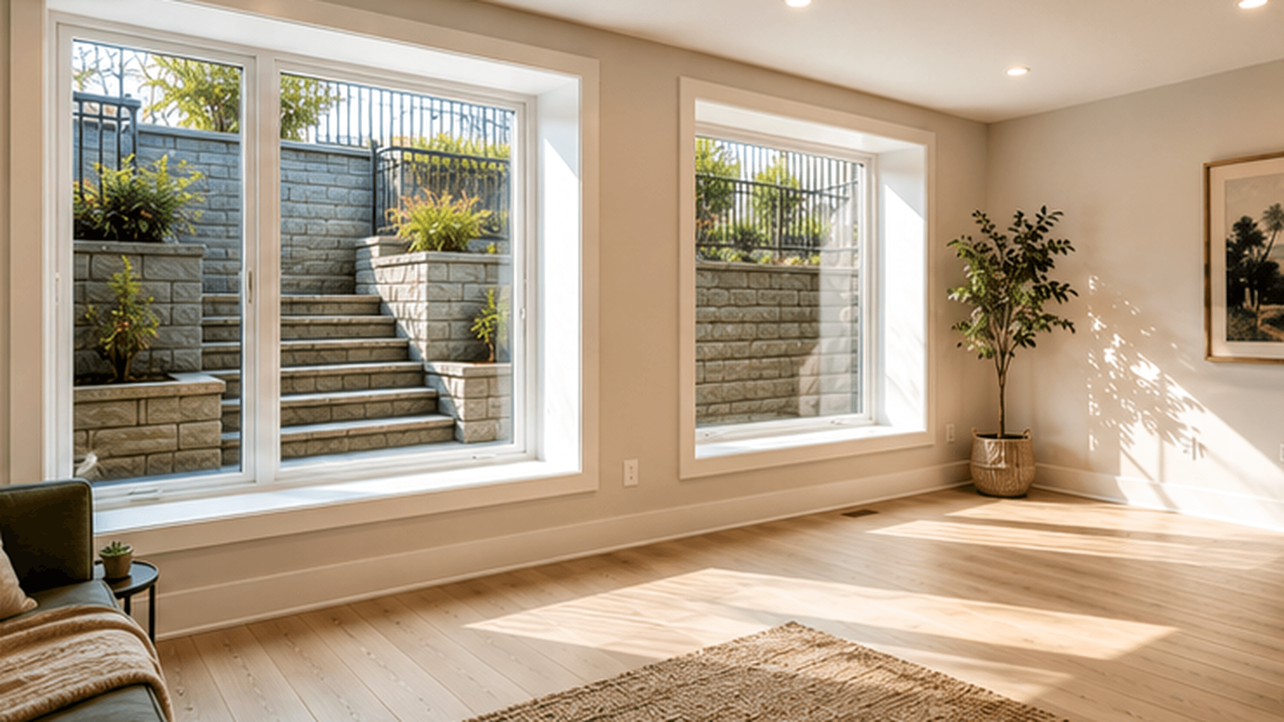 Finished basement renovation by Brownwood